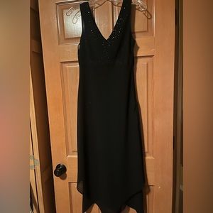 Black  sheath evening dress with sparkles
